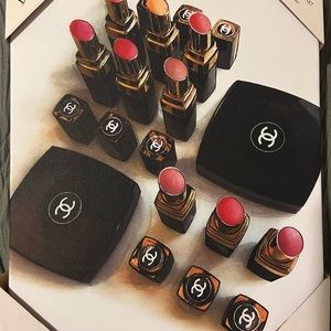 Luxury wall art - Chanel makeup wall art